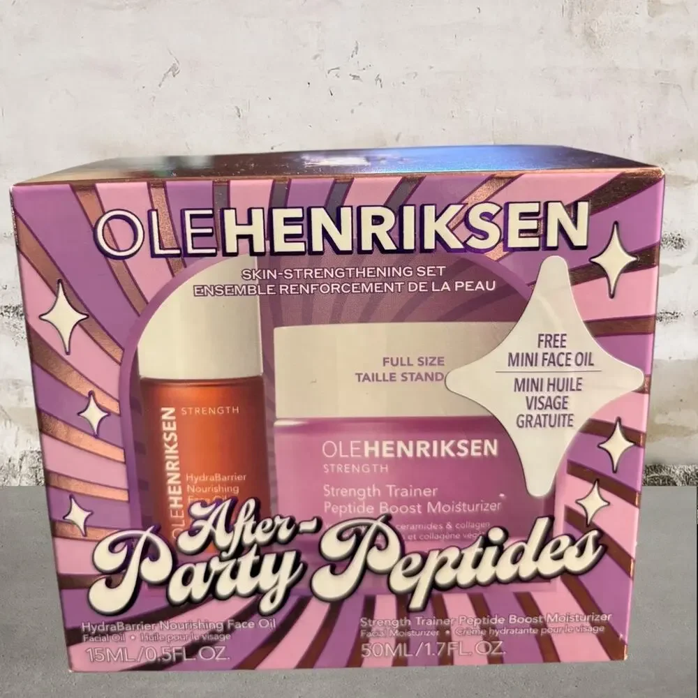 Olehenriksen After-Party Peptides Skin Strengthening Set NIB